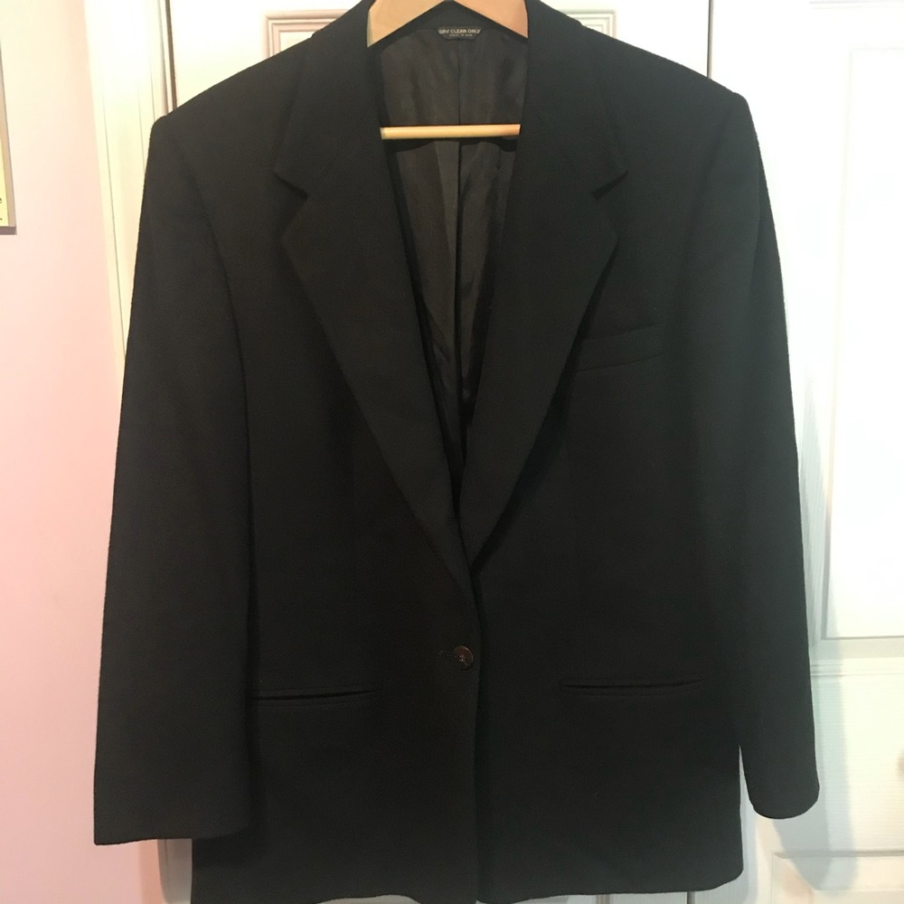 Maxwell Clothing Co Cashmere Blazer Black 12